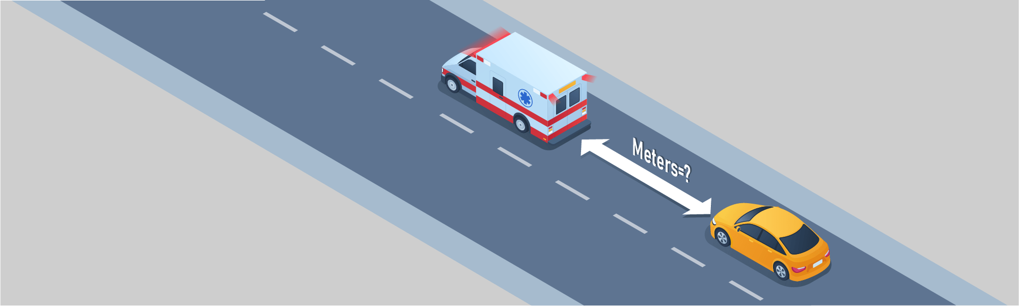 Dealing with particular situations - What is a safe distance to maintain from an emergency vehicle?